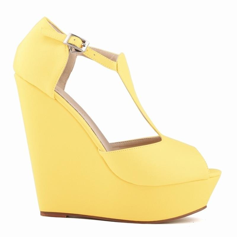 Women Sexy Sandals T-Strap Open Toe Shoes Matte Elegant Wedge Platform Pumps High Heels Shoe