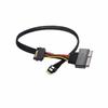 Кабель данных SFF-8654 4i Male на SFF8639 Поддерживает протокол PCIe NVMe с интерфейсами для SSD U2U3