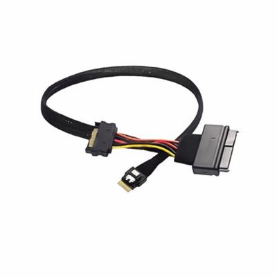Кабель данных SFF-8654 4i Male на SFF8639 Поддерживает протокол PCIe NVMe с интерфейсами для SSD U2U3
