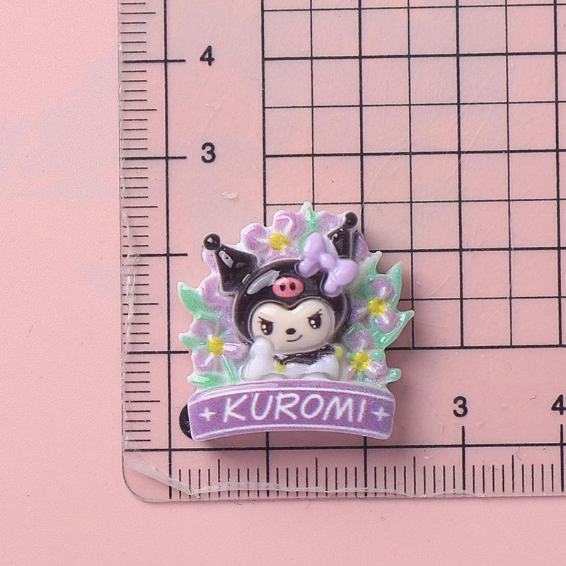 10Pcs New Mini Kawaii Cartoon Flower Garland Animal Series Flat Bottom Scrapbook Diy Jewelry Making Hairwear Accessorie A32