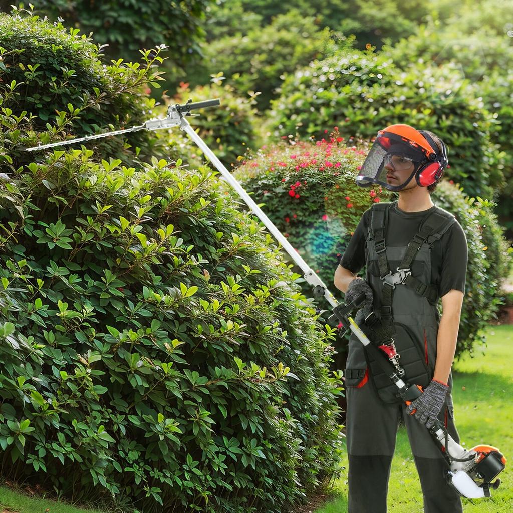 6-in-1 Multi-Functional Trimming Tools Gas Hedge Trimmer 33CC Weed Eater