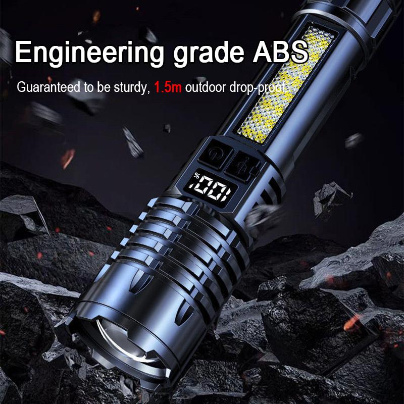 9900LM высокомощные светодиодные фонарики со встроенным аккумулятором 18650, аварийный фонарик, мощный рыболовный фонарь
