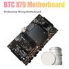 BTC Mining Motherboard BTC79X5 v1. 0 LGA 2011 DDR3, supports 32GB, 60mm pitch, supports RTX3060 graphics card for BTC miner