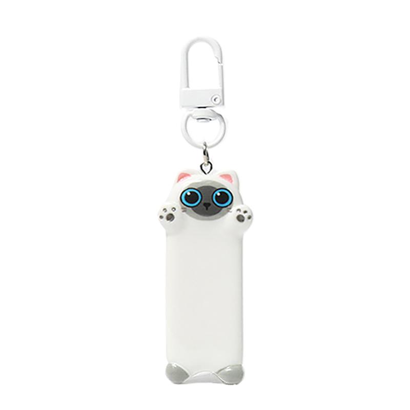 Брелок с милым котом из мультфильма, брелок с животными Kawaii, милый держатель для ключей из смолы, милая школьная сумка, кулон, парные подарки