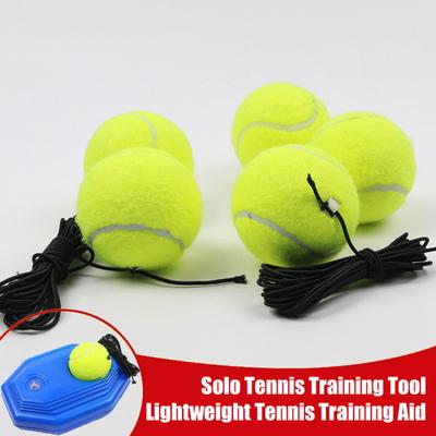 Тренажер для тенниса Rebound Ball Set с 2 мячами, тренировочный инструмент для тенниса, оборудование для отскока теннисного мяча Solo Tennis Rebounder для взрослых и детей