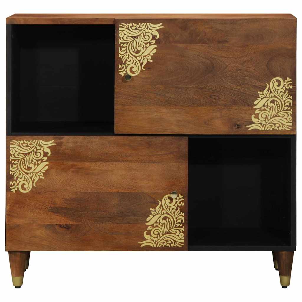 Sideboard Honey Brown 80 x 33 x 75 cm Solid Mango Wood
