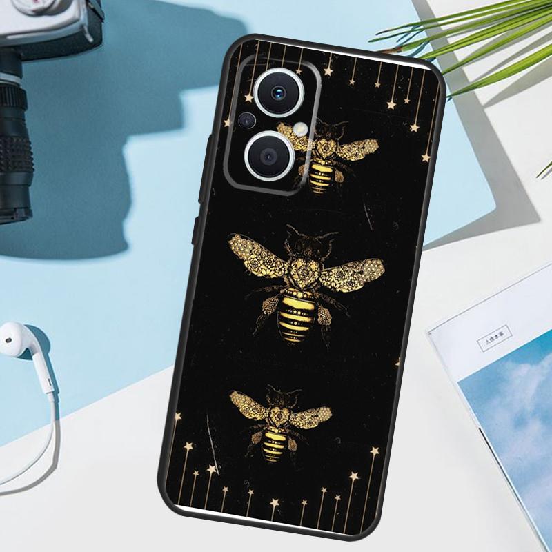 Арт-принт Пчела милый мультяшный цветочный Чехол для OPPO Reno 14 Pro 10 11 12 13 14F 13F 12F 11F 7 8 Lite OPPO Find X9 X6 X5 X8 Pro Чехол