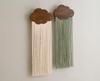 Деревянное облако в скандинавском стиле, настенный гобелен с хлопковой веревкой и кисточками - набор для DIY