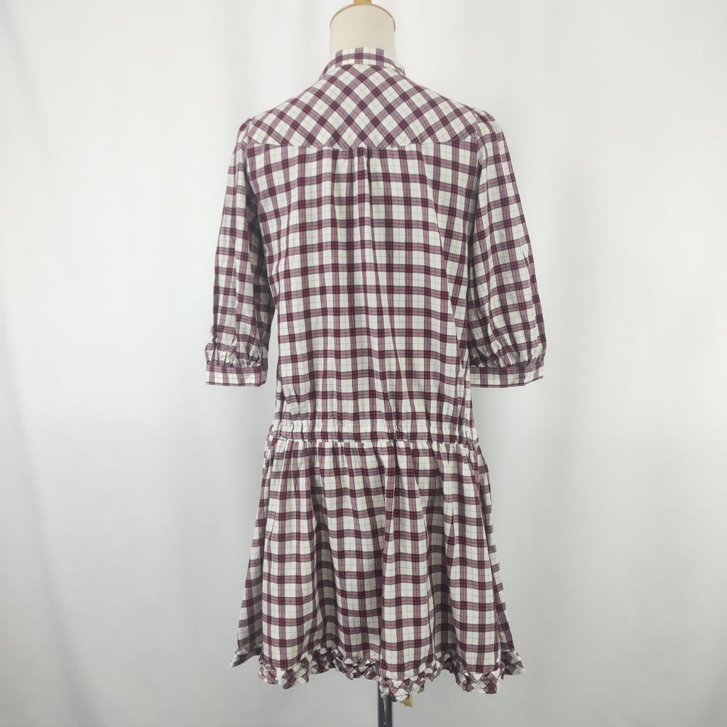 Burberry ПЛАТЬЕ С ПЯТЬЮ РУКАВАМИ-БАЛЛОНАМИ СИНИЙ ЛЕЙБЛ [36/S] Деталь с оборкой(ИСПОЛЬЗОВАЛ)