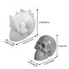 DIY силиконовая смола литейная форма 3D череп голова эпоксидная смола ремесло форма инструмент