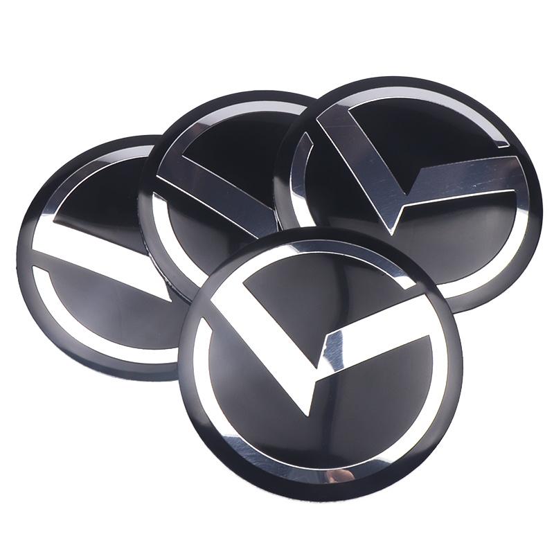 AABJA1 56MM Car Badge Wheel Center Hub Caps Sticker Tire Rim Cover Stickers Auto Accessories For KIA K5 Sportage Rio K1 K4 K2 Picanto