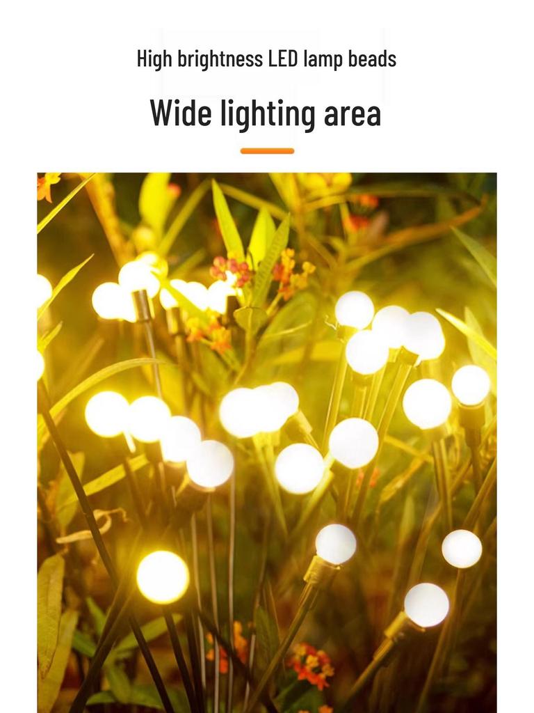 Outdoor Rainproof Solar Firefly Garden Lights