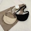 Nylon Hobos Chest Shoulder Dumpling Bag Large Capacity Travel Crossbody Half Moon Belt Messenger for Women Bags