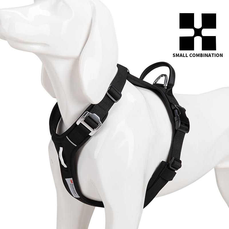 Регулируемая Взрывозащищенная на Шлейке для Собаки Питомца Приключения на Открытом Воздухе Светоотражающий Собачий Намордник Защитный Нейлоновый Жилет Шлейка для Выгула Собаки