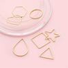 2Pcs Copper Geometry Accessories Platting 14K Gold Color For Jewelry Making DIY Earring Charm Decoration