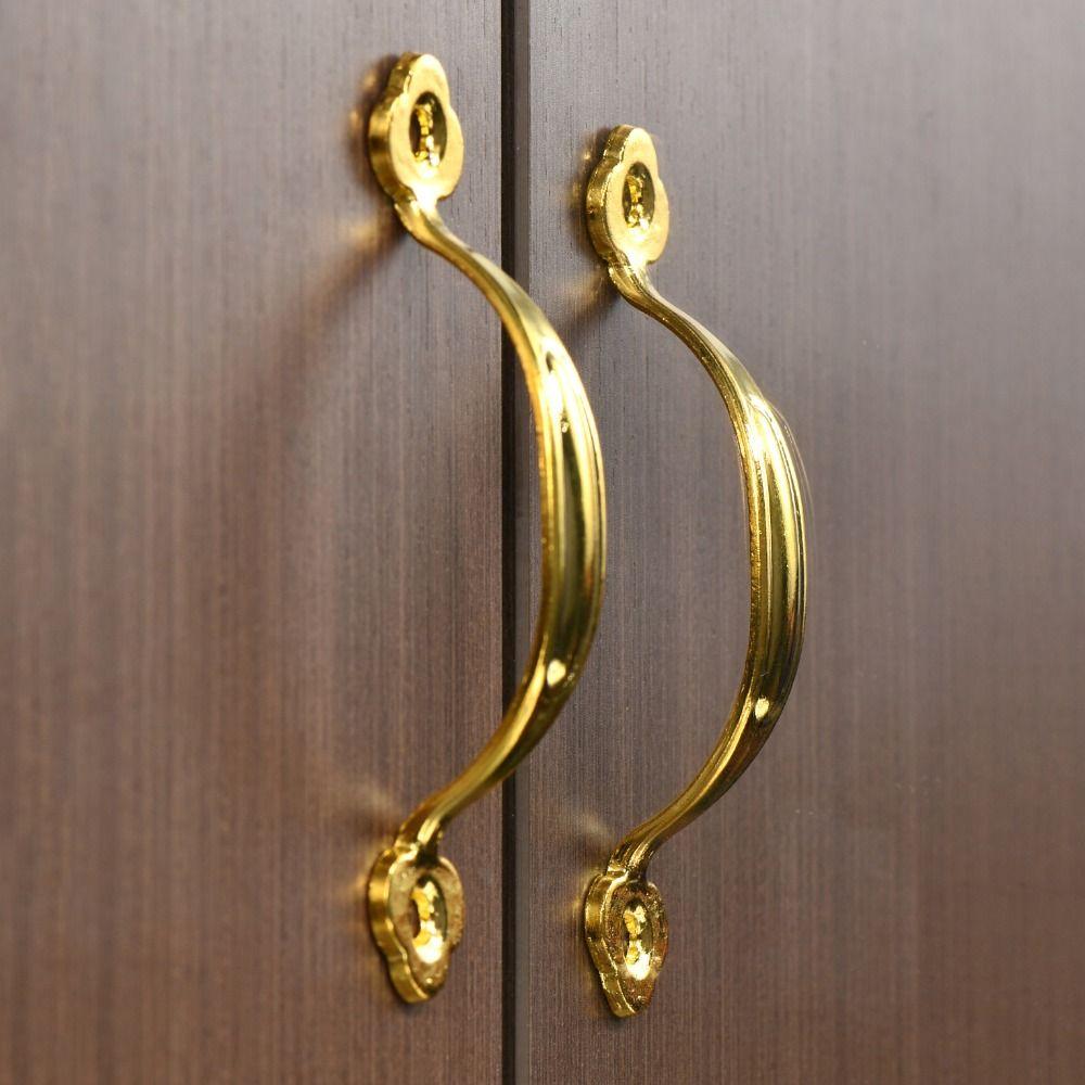 Zinc Alloy Arched Cabinet Door Handles Bronze Wardrobe Door Handle For Cabinet Wardrobe Drawer