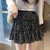 1PC Beach Short Skirt Polyester Skirts A-line Skirt Floral Printed Elastic Waist Breathable Elegant