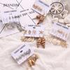 New Wind Conch Series Earrings Female Starfish Shells Seaside Beach Wind Earrings 6 Pairs Set