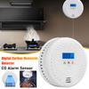 Детектор угарного газа CO Сигнализация предупреждения Питание от батарей Датчик угарного газа Портативный цифровой детектор CO для путешествий на открытом воздухе