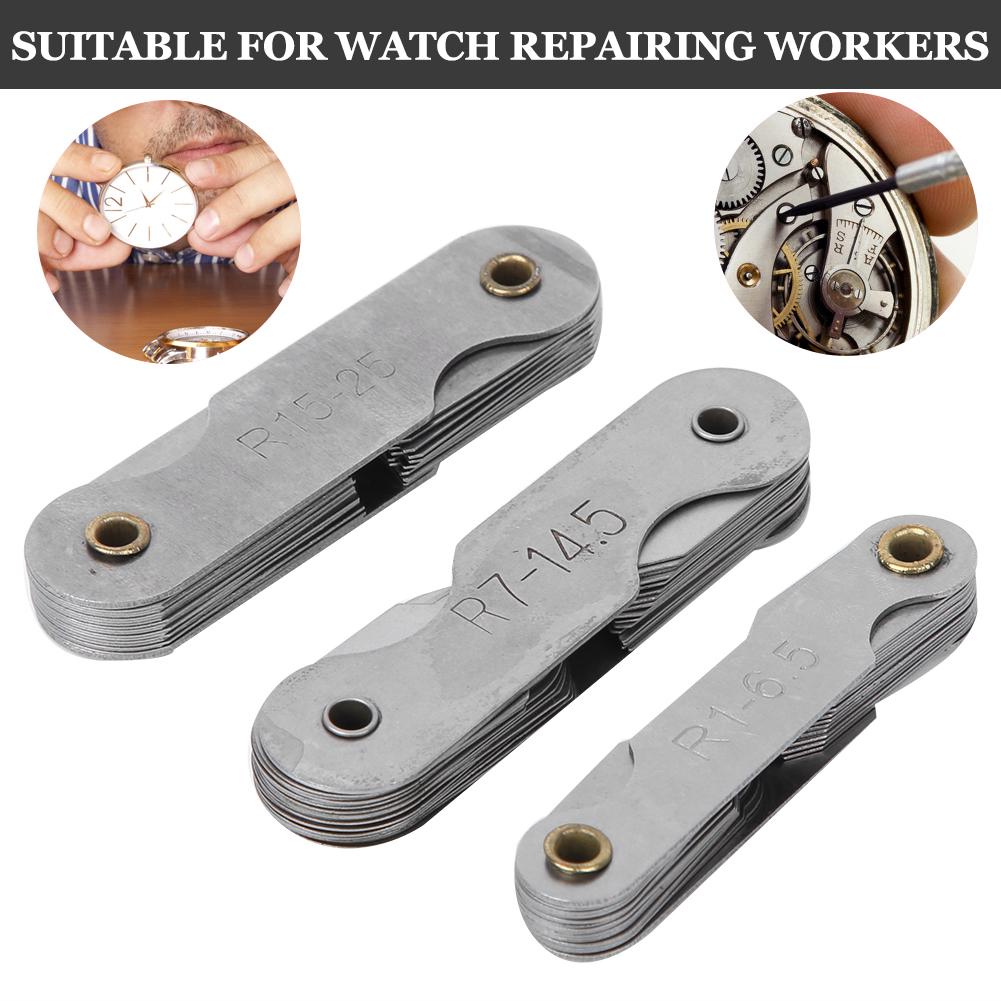 3 шт. Инструменты для измерения радиуса Нержавеющая сталь Измерение радиуса Инструмент для ремонта часов