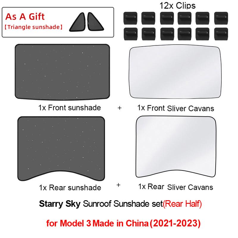 Модернизируйте солнцезащитные шторки для Tesla Model 3 Y 2023. Солнцезащитная шторка на стеклянной крыше. Передний задний люк на крыше. Ветровое стекло. Защитная шторка на крыше. Защитная сетка.
