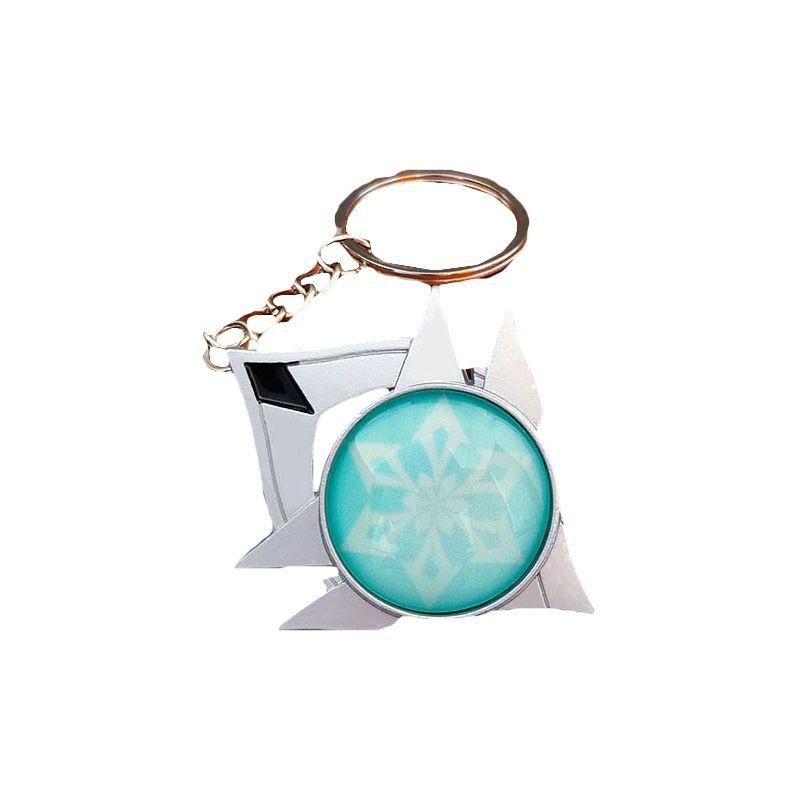 Брелок Genshin Impact Семь Элементов с Дизайном Гео Анемо Электро Дендро Гидро Пиро Крио