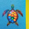 Sea Turtle Wall Decor Beach Theme Sign Classroom Metal Art Hanging Sculpture for