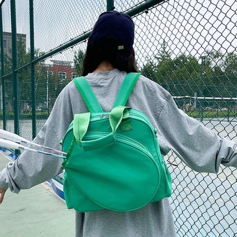 Waterproof Tennis Backpack Solid Color Pickleball Racket Bag Durable Tennis Racket Bag  Women