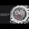 Quartz Watch For Men  Wristwatches Watcholorful Red Bracelet 50M Waterproof Alarm Clock Analog Digitals Sport Watches