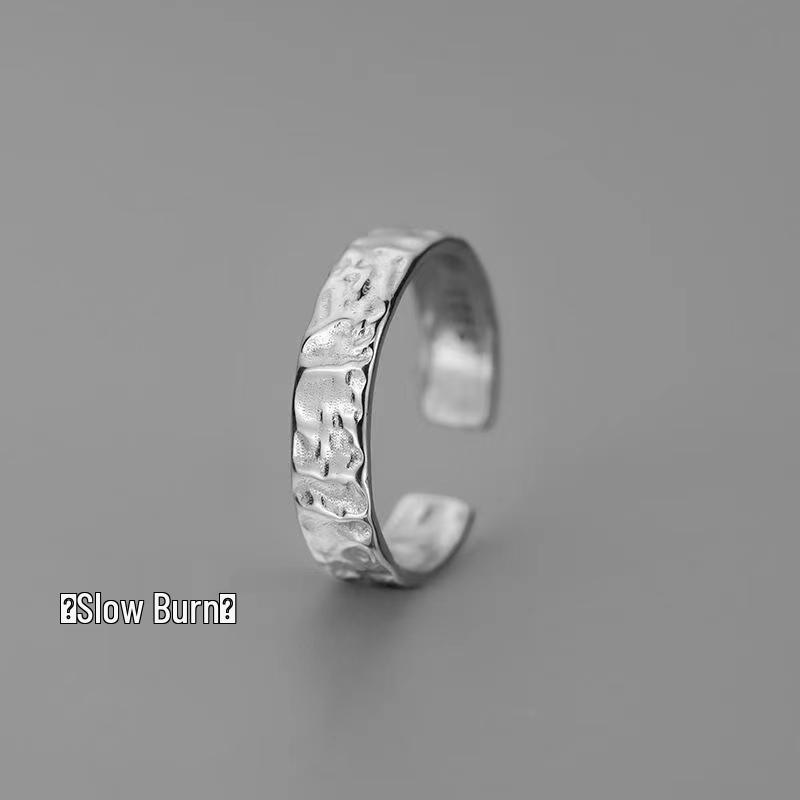 Men's Adjustable Retro Hip-Hop Index Finger Ring - Open, All-Match Single Trend Ring