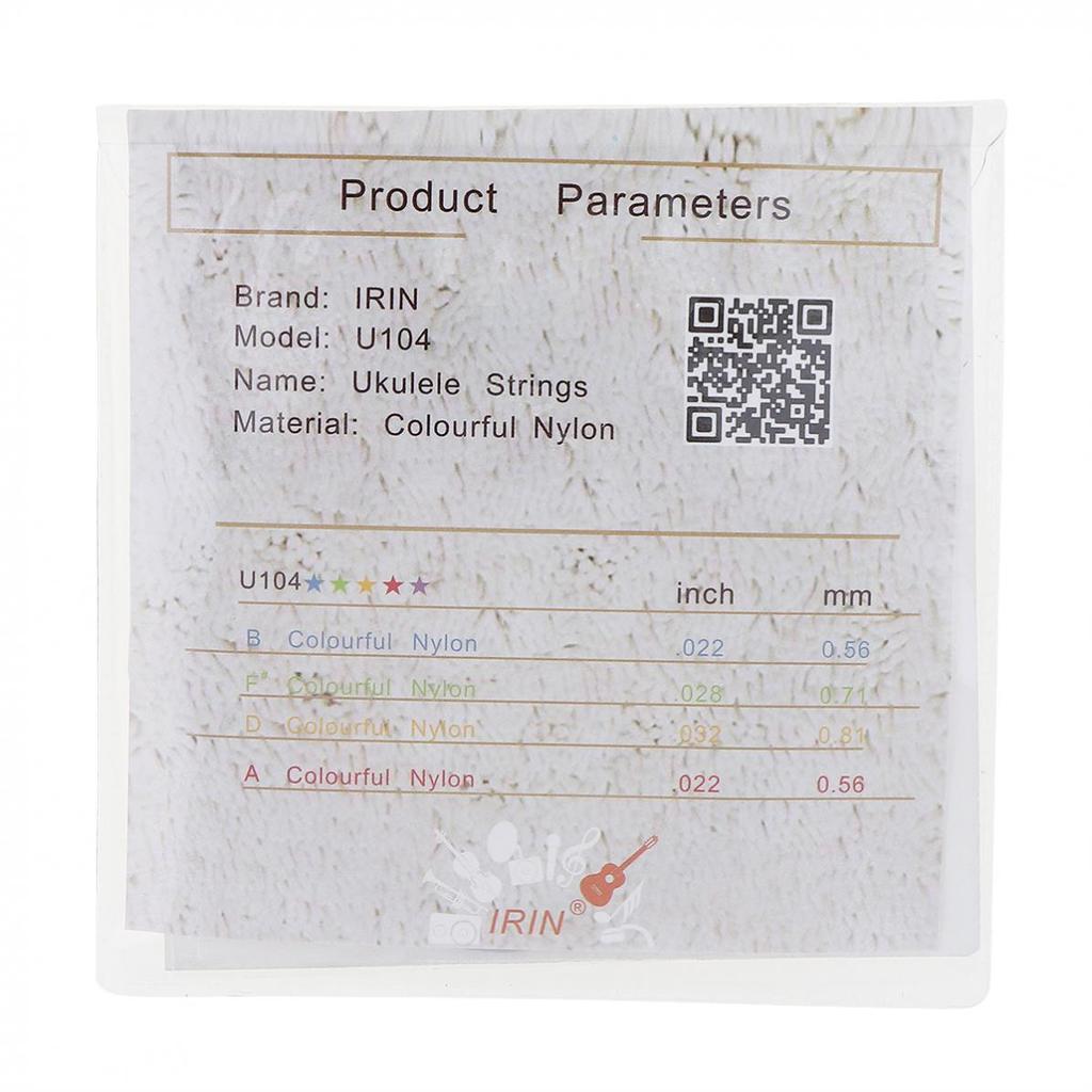 IRIN 4 шт. струны для укулеле 022-032 дюйма цветной нейлон для гавайской гитары уке
