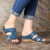 35-44 Summer Women Premium Orthopedic Open Toe Sandals Female Slippers Buckle Strap Vintage Anti-slip Breathable Slippers Plus Size Sandals