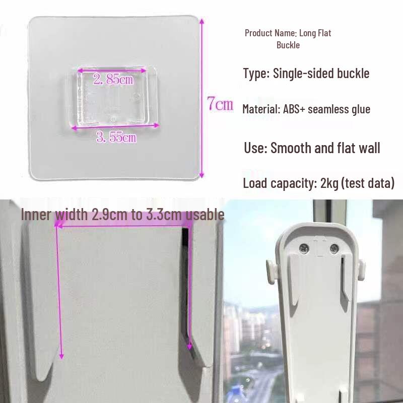 Многослойная клейкая настенная полка для хранения с прозрачными крючками для ванной комнаты