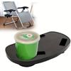 Chair Cup Holder, Clip On Side Recliner Cup Table, Zero Gravity Lounge Chair Cup Holder Tray with Mobile Phone Slot, Cup Holder Slot and Snack Tray