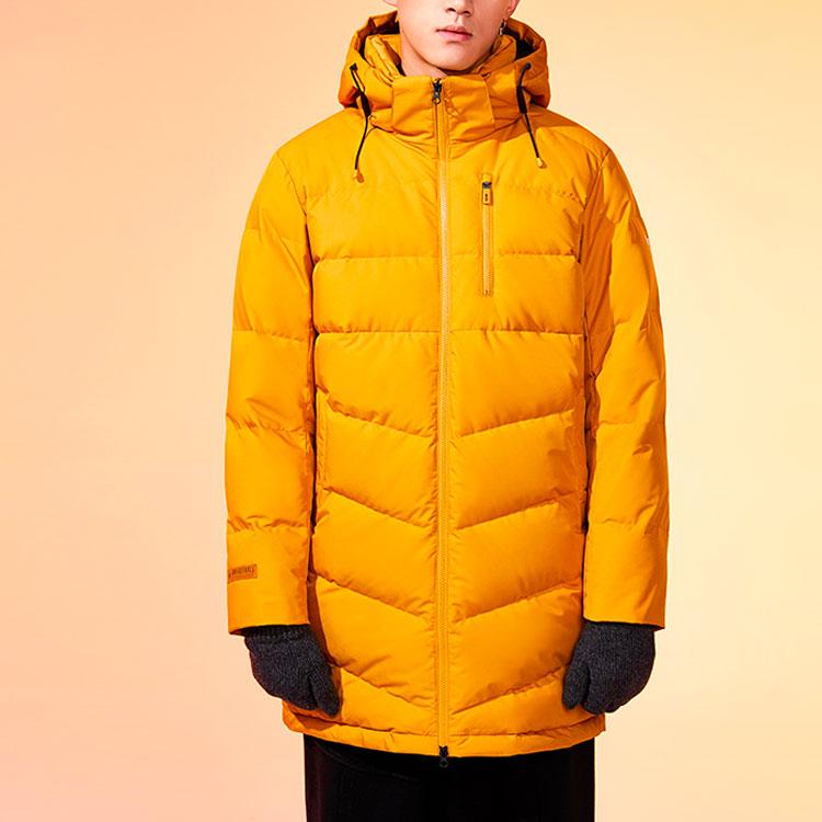 Anta Баскетбольная серия, теплый пуховик средней длины, мужская верхняя одежда, желтый 15941973-1