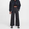 Nike Sportswear SS25 Swoosh Series Waterproof Wide-Leg Lace-Up Fashion Solid Color Kids Sports Pants Kids Bottoms HQ9401-010