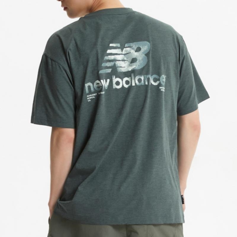 New Balance Uni Frozen Пиксельная Графическая Футболка B1 Nbnef21523