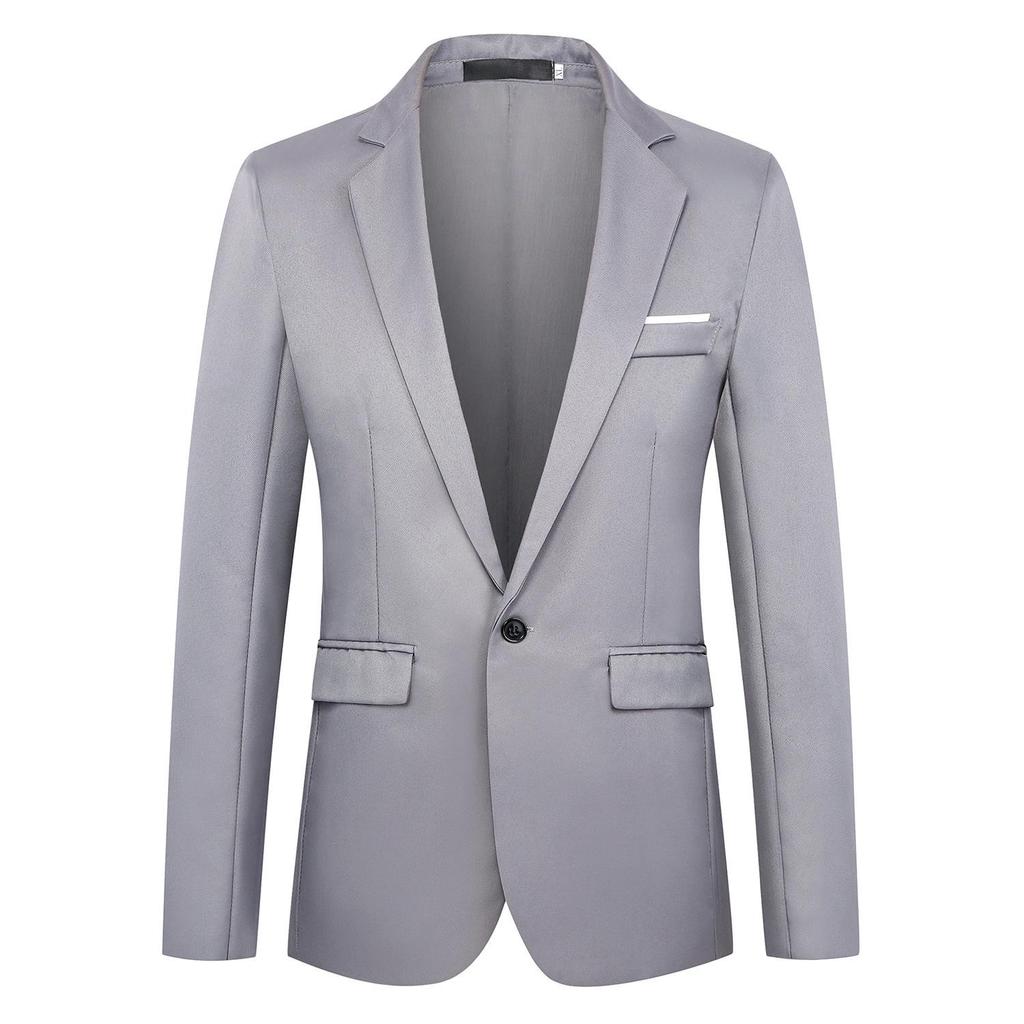 Костюм мужской новый корейский вариант модный приталенный однотонный мужской маленький блейзер модный