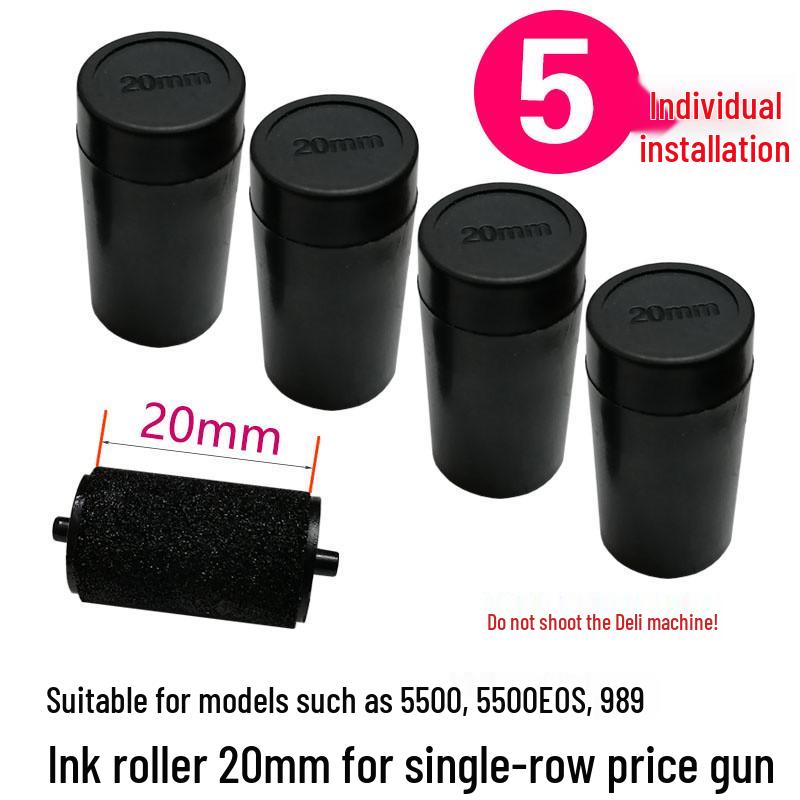 Single-Row Price Marker Kit: Ink Gun, 5500 Labels, Ink Roller, and Accessories.