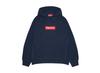 Толстовка с капюшоном и логотипом Box Logo, темно-синяя