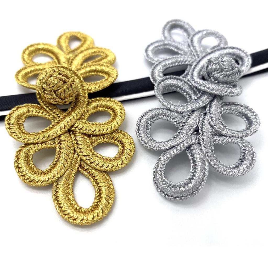 10Pair Chinese Knots Frog Buttons Sewing Button Closure Fasteners Traditional Handcraft Button Decor Closure Button For Sewing