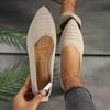 Fashion Women Flats 2024 New Spring and Autumn Shoes for Women Beautiful Color Knitted Elastic Comfortable Soft Flat Sneakers Women