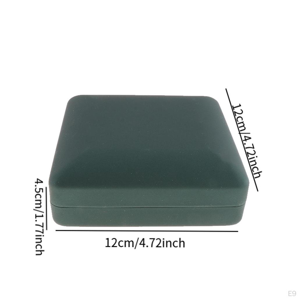 - Органайзер для демонстрации, шкатулка для украшений на ходу, 4-рядные прорези для колец для женщин, сувенирная коробка,