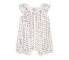 Petit Bateau Short Romper 6 Months A0CTS, Off-White/Multicolor, 67cm,
