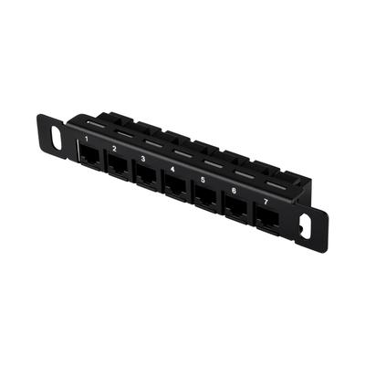 GeeekPi 0.5U Патч-панель, 7 портов, Совместима с CAT6, 7 дюймов, Совместима с DeskPi, RackMate TT, для Серверных/Сетевых шкафов