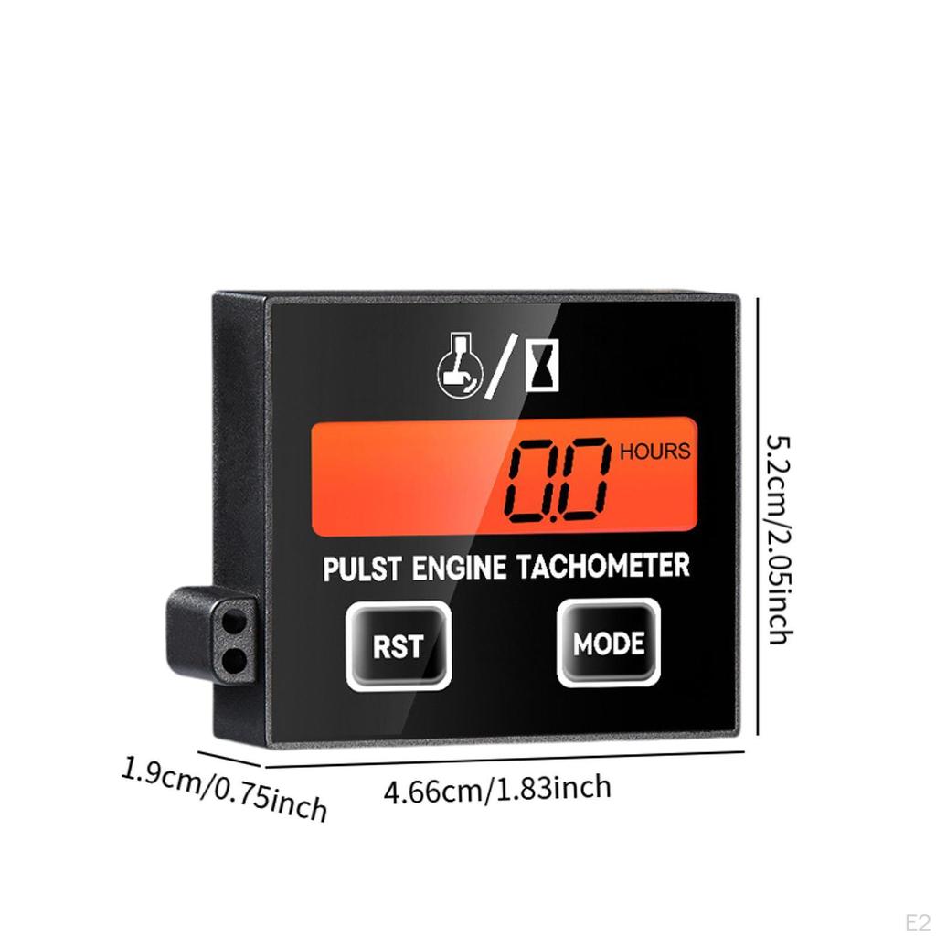 Цифровой тахометр для бензопилы 0-30000 об/мин водонепроницаемый счетчик моточасов об/мин