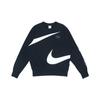Nike Вязаный свитер с круглым вырезом и логотипом Swoosh, мужской свитшот, черный DD6097-010