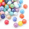 10 шт./пакет 12x10 мм красочные керамические бусины ручной работы с цветком розы, фарфоровые бусины-разделители для ожерелья, браслета, изготовления ювелирных изделий своими руками
