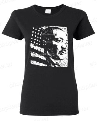 Мартин Лютер Кинг младший. Женская футболка MLK Shirts Дизайн Лидера Движения за Гражданские Права