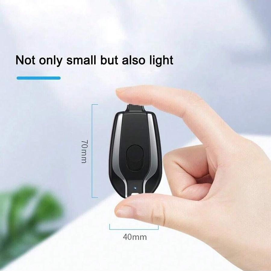 Mini Keychain Portable Charger; Compact and Portable Power Bank